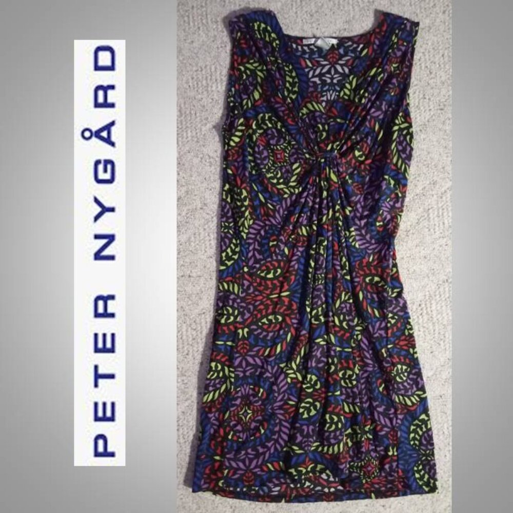 Peter Nygard 100% SILK dress women's size Large